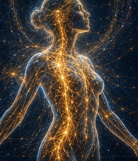 Figure fully integrated and luminous